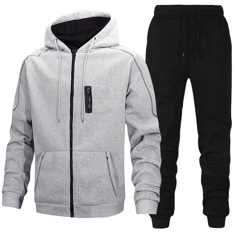 Winter Clothing Pk - Модный мужской спортивный костюм: повседневная толстовка