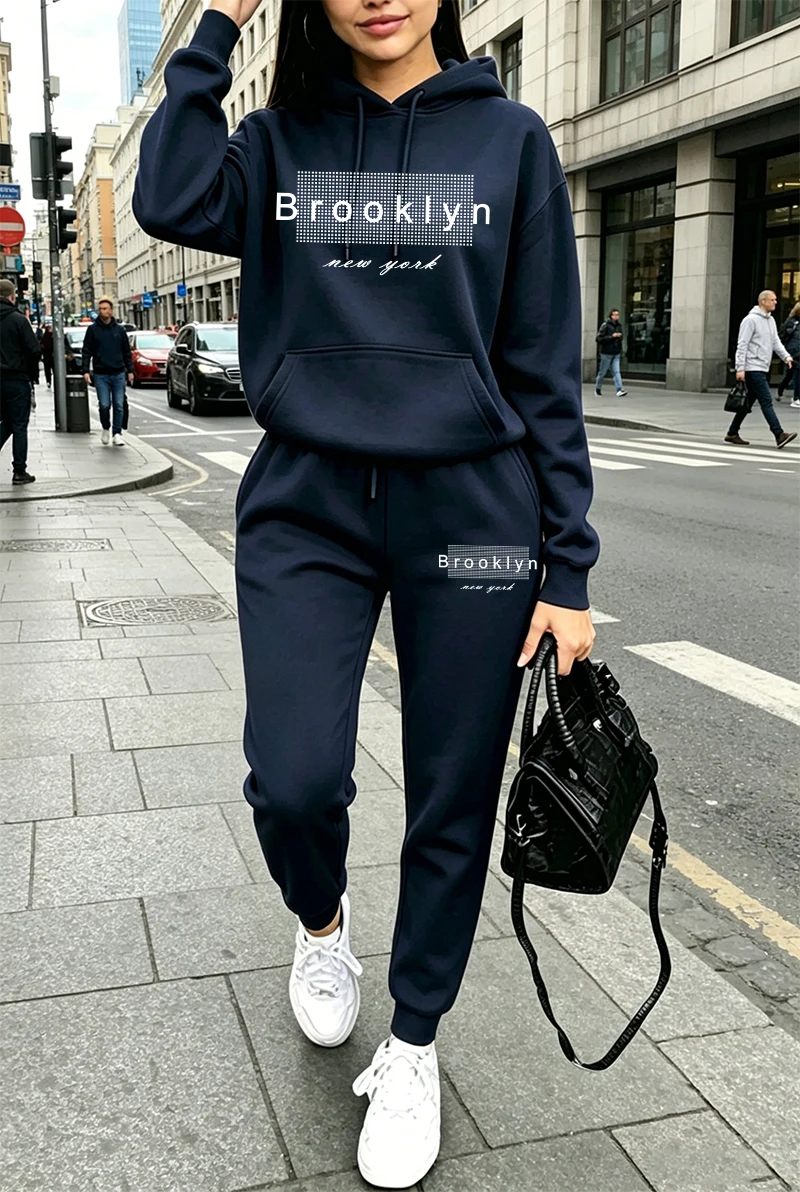 Winter Clothing For Women - Женский спортивный костюм с принтом, повседневные