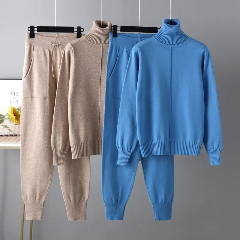 Winter Clothing For Women - Новый осенне-зимний женский комплект: элегантный вязаный