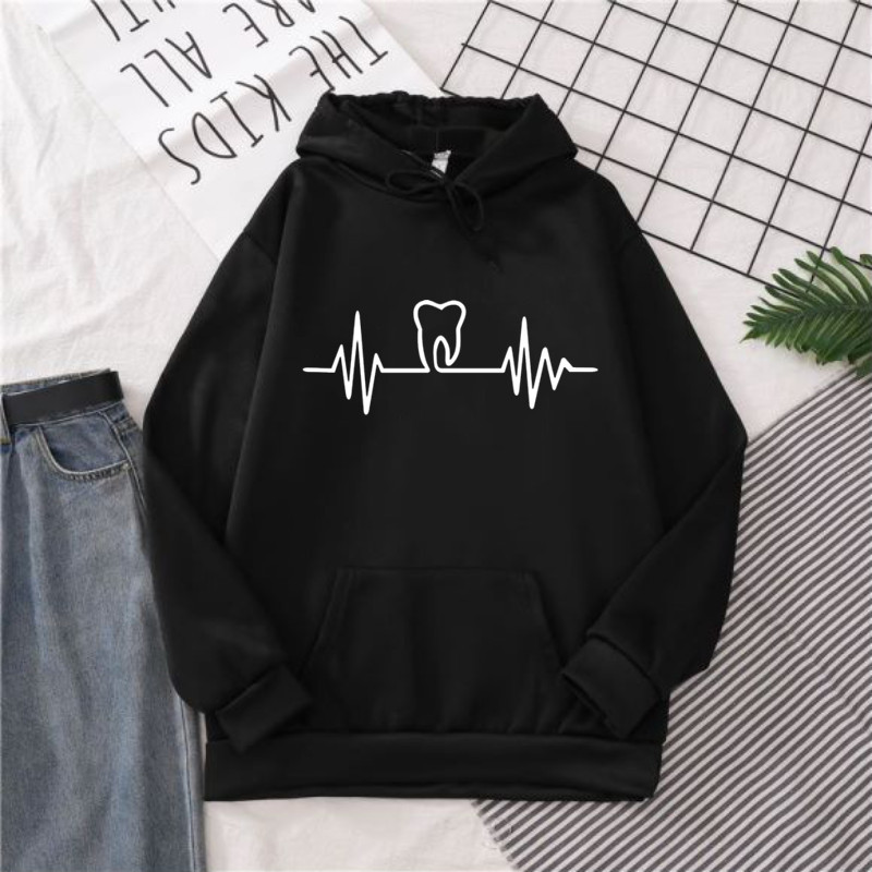 Heatbeat Hoodie Graphic Tooth  – обзор и цена Winter Clothing Drawing