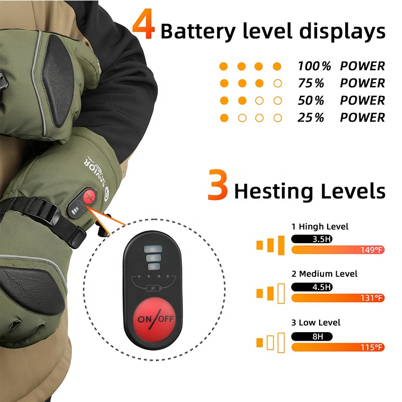 Зеленые перчатки для катания н – обзор и цена Heated Gloves Electric