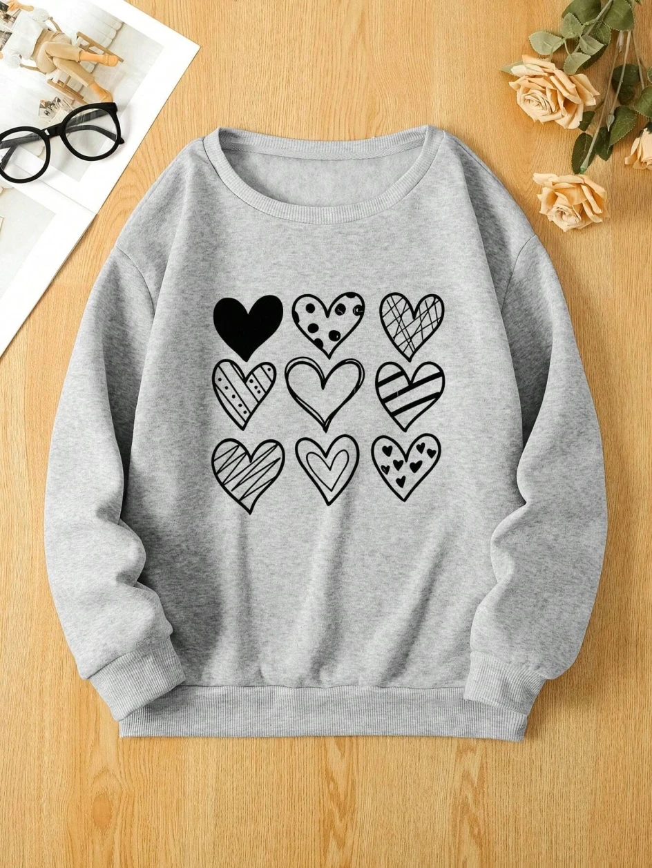 Простые линии сердца с принтом – обзор и цена Winter Clothing Drawing